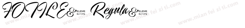 FOTILE1 Regula字体转换